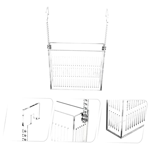 TOYANDONA Hanging Fish Breeding Box for Betta Fish Tank with Divider Easy to Clean Isolation Tank Increases Survival Rate Aquarium