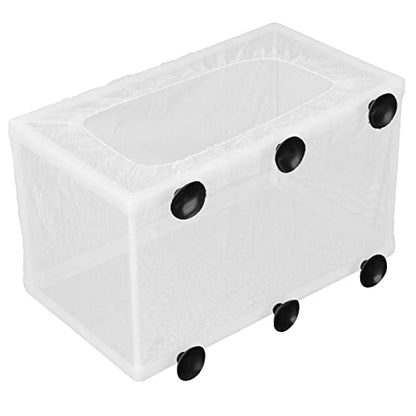 Aquarium Fish Breeder Box Isolation Hatchery with Detachable Frame Locking Feet and Powerful Suction Cup for Fish Fry Hatching Pairing Reproduction and Tank Separation (L) - size: L