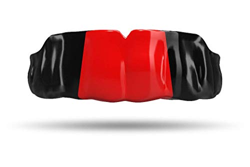 Impact Custom Professional MMA/Boxing/Muay Thai Mouthguard -Flag Series - color: Black/Red/Black