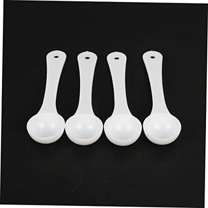 Zerodeko 30pcs Pet Medicine Scoops Accurate Gram Measuring Cups for Powdered Medication Lightweight Feeding Spoons for Pets for Fish Tanks and Animals