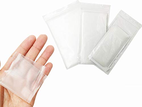 Drchoer PVA Bait Bags for Carp Fishing: 50pcs Water Soluble Bags for Solid Baits Carp Fishing Equipment Tackle - Small Medium Large - size: 2.36in x 4.72"