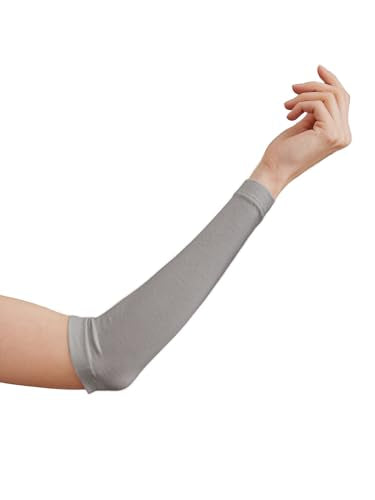 Modest Arm Cover | Jersey Arm Cover | Modest Sleeve Covering for Muslim Women - color: Silver