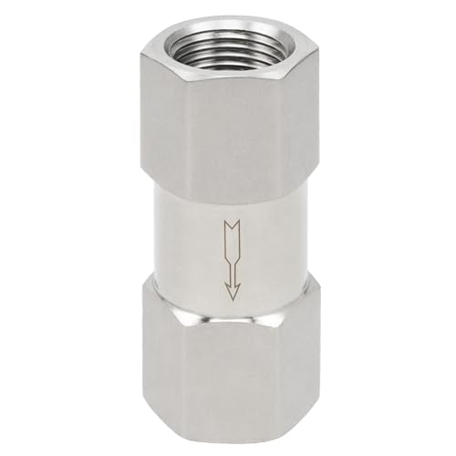 Yoebor 1/2" FNPT x 1/2" FNPT Stainless Steel Check Valve One Way Valves 1pc - size: 0.5 Inch, style: Fnpt x Fnpt