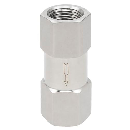 Yoebor 3/8" FNPT x 3/8" FNPT Stainless Steel Check Valve One Way Valves 1pc - size: 3/8 Inch, style: Fnpt x Fnpt