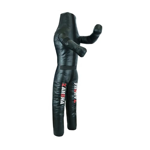 BJJ Wrestling Grappling Throwing Dummy Bag, Unfilled, PU Leather