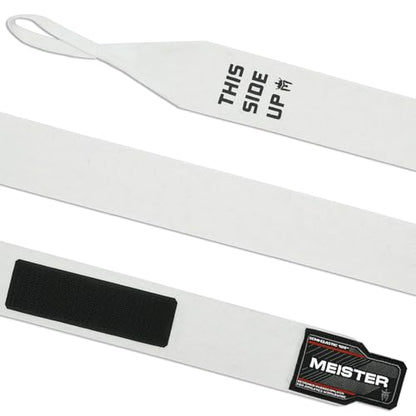 Meister Adult 180" Semi-Elastic Hand Wraps for MMA & Boxing (Pair) - color: White