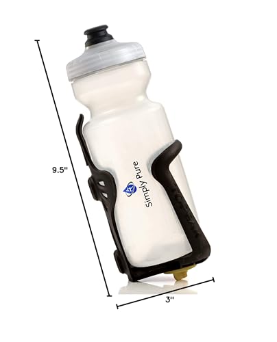 Simply Pure Purist 22 Oz BPA-Free, Sport & Bike Squeeze Water Bottle by Specialized Bikes (Fixy Cap)