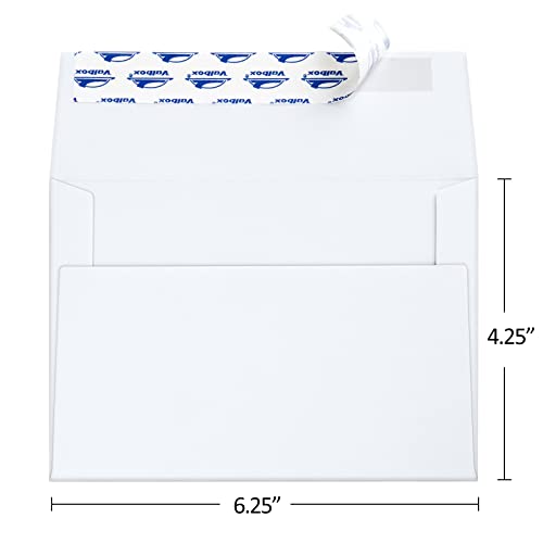 ValBox A4 Photo Envelopes 100 Qty 4 x 6 White Kraft Paper Envelopes Self Seal for 4x6 Cards, Photos, Weddings, Invitations, Baby Shower, 4.25 x 6.25 Inches (A4) - color: White, size: A4 (4.25 x 6.25 Inches)