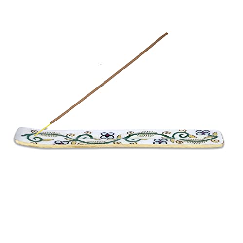 Bless-International Traditional-Handmade-Burner Wooden-Incense-Stick-Holder Ash-Catcher-Stand for-Aromatherapy-Meditation-Yoga (Inner Peace) 10 Inches, Pack of 2 - color: Inner Peace,10 Inch, size: Two Holders