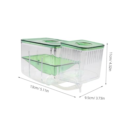 Balacoo Self Guided Acrylic Fish Breeding Tank Isolation Box for Aquarium Transparent Incubator with Isolated Compartments to Protect Juvenile Pregnant Fish and Shrimp Enhances Survival