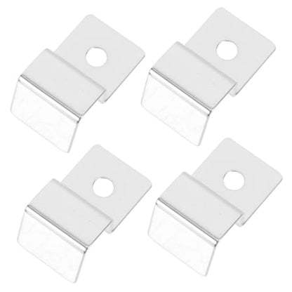 BESPORTBLE 4pcs Heavy Duty Stainless Steel Fish Tank Support Bracket Sturdy Aquarium Lid Holder for Glass Covers Easy to Install Resistant and Design
