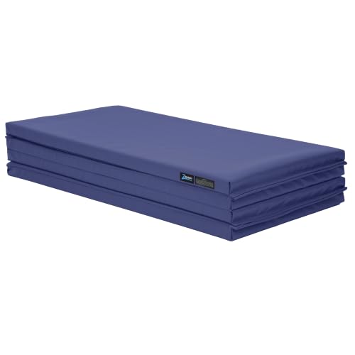 Z Athletic Folding Mat for Gymnastics, Tumbling, Cheerleading, and More, 4 Ft x 8 Ft x 2 In
