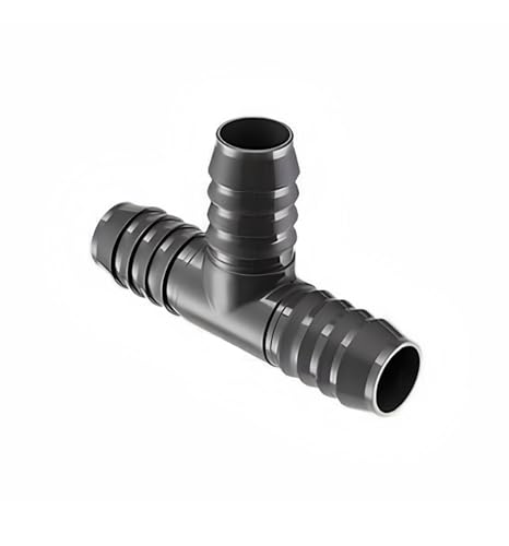 1 PVC Barb Fitting - SCH 40 Barbed Hose Tee for Tubing & Water Line - size: Gray 1 PVC Tee