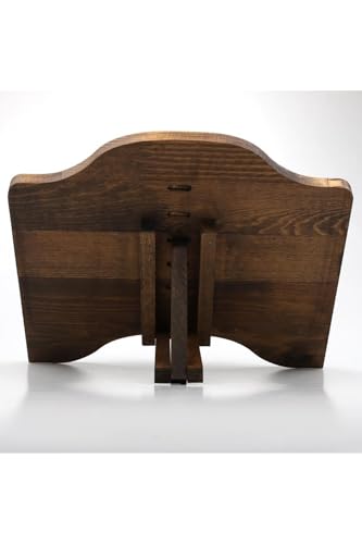 Wooden Desktop Rahle Berat Design | Wood Finish | Foldable Islamic Quran Reading Stand | Multicolor Accents - Wood