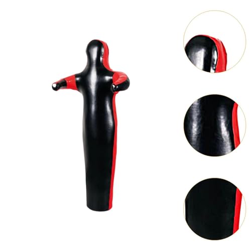 Grappling Dummy Wrestling Dummy Unfilled Jiu Punching Bag Throwing Judo Dummy Bag for Kickboxing Judo Karate - color: Black 150cm