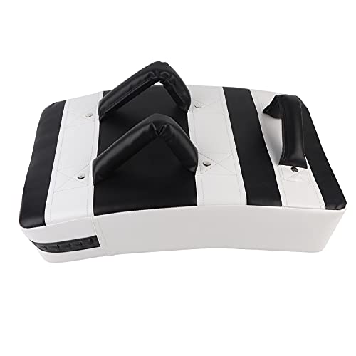 Arc Kick Foot Target Sports Training Pad for Sanda Boxing Basketball Taekwondo Leg Exercise Black White 50x30x10cm