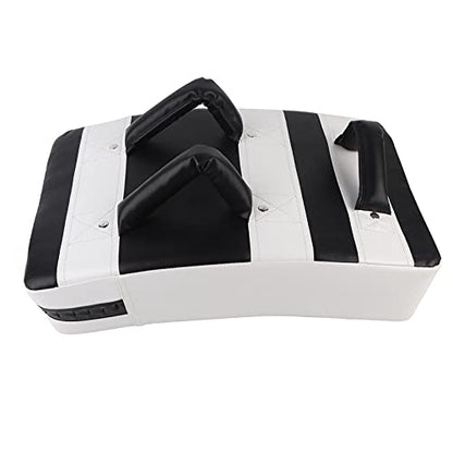 Arc Kick Foot Target Sports Training Pad for Sanda Boxing Basketball Taekwondo Leg Exercise Black White 50x30x10cm