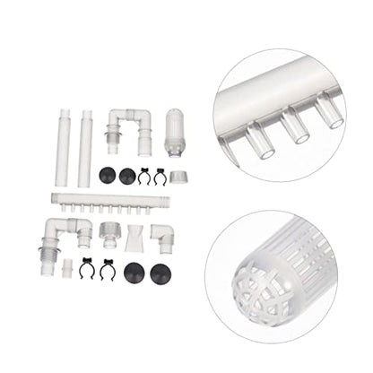 1 Set Plumbing Fittings Fish Tank Tube Aquarium Water Tube External Water Case Water Tubing Aquarium Overflow Kit Water Supply Abs Wave