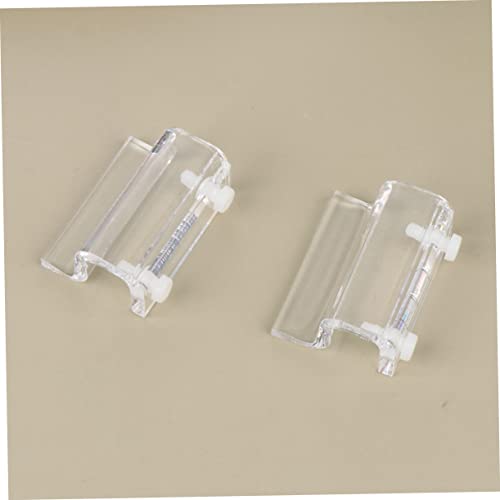 ORFOFE 4pcs Acrylic Fish Tank Cover Support Bracket Kit Durable Aquarium Rack for Open Tanks (White)