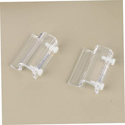 ORFOFE 4pcs Acrylic Fish Tank Cover Support Bracket Kit Durable Aquarium Rack for Open Tanks (White)
