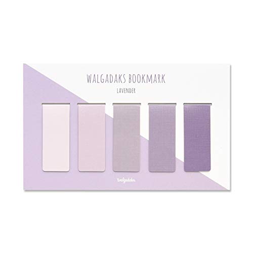 Monolike Magnetic Bookmarks Lavender, Set of 5 - color: Lavender