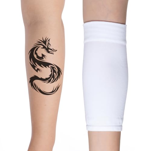 HOVEOX 3 Pairs Tattoo Cover Up Sleeves Tattoo Arm Sleeve Cover for Woman - color: White