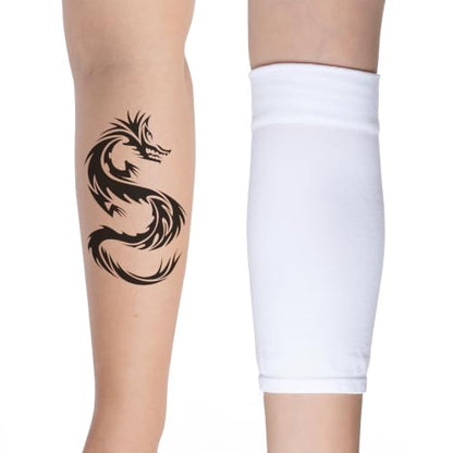 HOVEOX 3 Pairs Tattoo Cover Up Sleeves Tattoo Arm Sleeve Cover for Woman - color: White