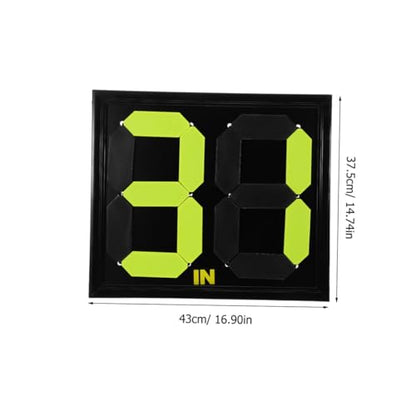 Toyvian Handheld Soccer Substitution Board Fluorescent Design for Referees Manual Score Management Tool for Football Lightweight and Portable Display for Quick Player Changes