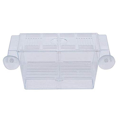 Fish Breeding Box Tank Aquarium Fish Tank Guppy Double Breeding Breeder Rearing Trap Box Hatchery Aquarium Isolation Box for Baby Shrimp Guppy