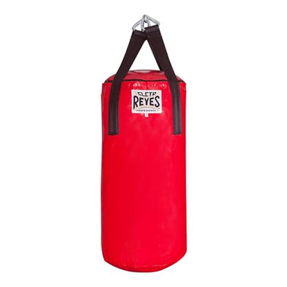 CLETO REYES Heavy Hanging Punching Bag for Adults Boxing Training Equipment, MMA, Kickboxing, Muay Thai, Nylon-Canvas, Small, Classic Red - size: Filled