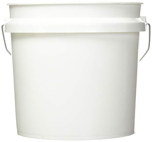 Leaktite 744456 1-Gallon White Plastic Pail Paint Pail/Container