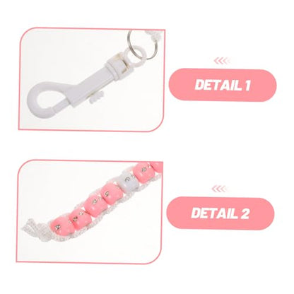 Golf Shot Counter Bracelet for Women, Rhinestone Beaded Manual Score Keeper, Portable Pink Golf Stroke Counter for Course Competition and Training