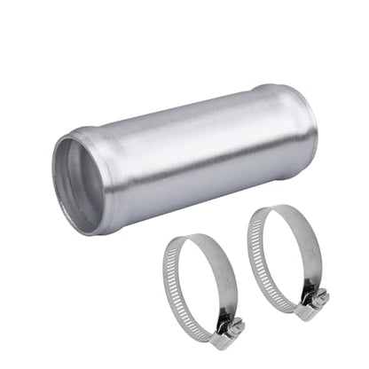 AC PERFORMANCE 1.5" (38mm) OD Aluminum Alloy Hose Joiner Silicone Pipe Connector Bead, 4" Length with 304 SS Clamps - size: 1.5" (38mm)