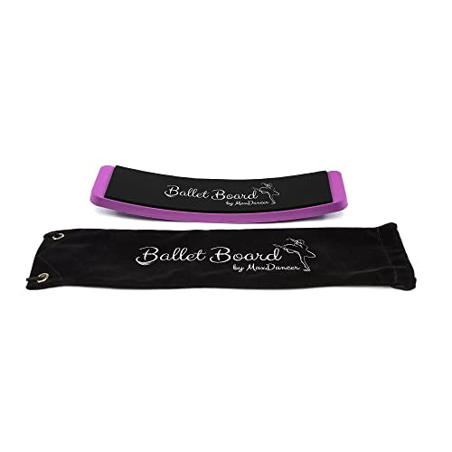 Ballet Turning Spin Board for Dance and Figure Skating. Portable Training Equipment for Dance. Make Your Turns, Pirouette and Balance Better. - color: Pink with carry bag