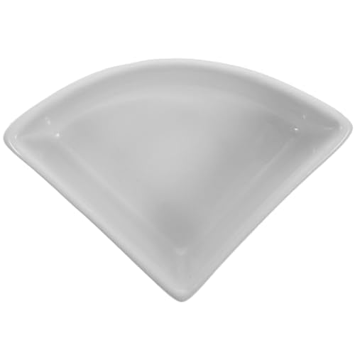 iplusmile Ceramic Hamster Food Bowl, White, 5"