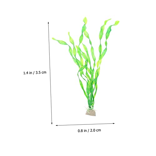 BESPORTBLE 10Pcs Realistic Underwater Kelp Grass Aquarium Landscape Props Fish Tank Water Plants Decor for Natural Fish Habitat and Home Desktop Decoration
