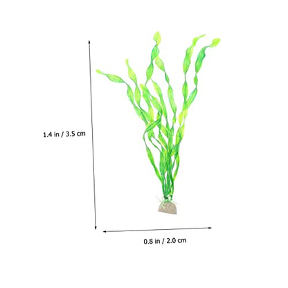 BESPORTBLE 10Pcs Realistic Underwater Kelp Grass Aquarium Landscape Props Fish Tank Water Plants Decor for Natural Fish Habitat and Home Desktop Decoration