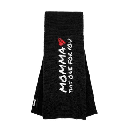 SLEEFS Football Towel - Cotton Quarterback QB Towel for the Football Field - Bi-Fold Hook & Loop Closure - Men/Youth/Boys/Adults - Momma Black - color: Momma Black