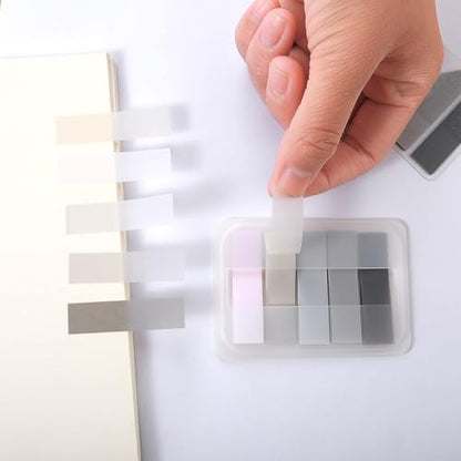 600 Pcs Index Tabs Flags, Pastel Color | Transparent, Sticky, Writable, Easy to Remove, For Annotating Books
