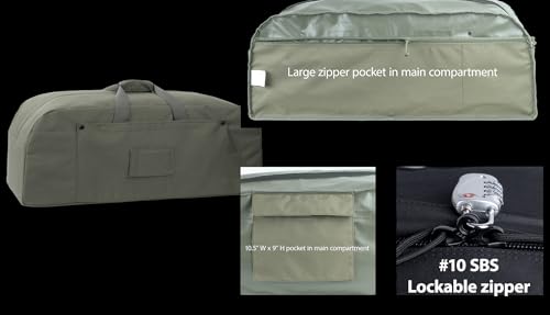 85L Military-Style Duffle Backpack, Rigid Panels | 85L 600D military-style duffle with rigid bottom and side panels for deployment, camping, hunting, road trips, and go-bags - color: Olive Green
