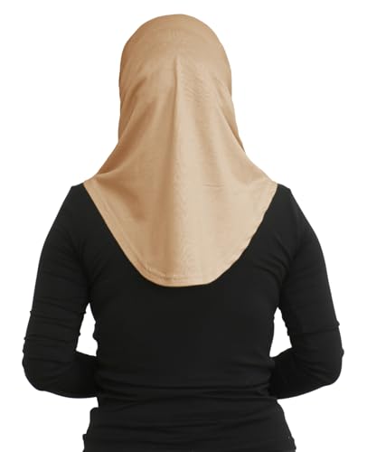 Prien Sport Instant Hijab For Women, Muslim Cotton Turban, Soft Head Scarf, Ready To Wear Hijabs Prayer Clothes, Islamic Wear - color: Deep Mink