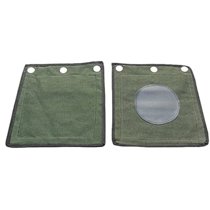 Wing Chun Wall Bag Canvas Leather Punch Bag for Kung Fu Boxing Training - color: Green