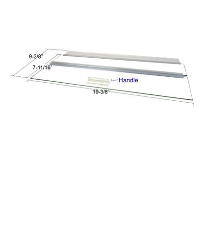 Single Piece Glass Canopy for 10R, 16R, 20XH Gallon Aquariums by Aquarium Masters, AM32010, for 20" Long x 10" Wide Aquarium Masters Aquariums with No Center Brace