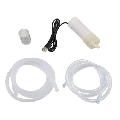 5V Self Priming Pump, USB Water Pump, 4L/Min Flow Rate, Plastic Body, 6MM Tube ID, For Aquarium, Balcony, Travel, Outdoor Use(10 Meter) - size: 10 Meter