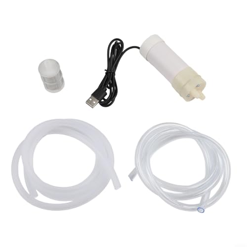 5V Self Priming Pump, USB Water Pump, 4L/Min Flow Rate, Plastic Body, 6MM Tube ID, For Aquarium, Balcony, Travel, Outdoor Use(1 Meter) - size: 1 Meter