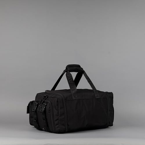 WOLFpak 30L Perfect Duffle Bag (Nightshade) Tactical Gym Bag Hardshell Base 1000D Waterproof Travel Carry On with Shoe Compartment, Dual Cup Holders, Laptop Sleeve & Molle Straps - color: Nightshade