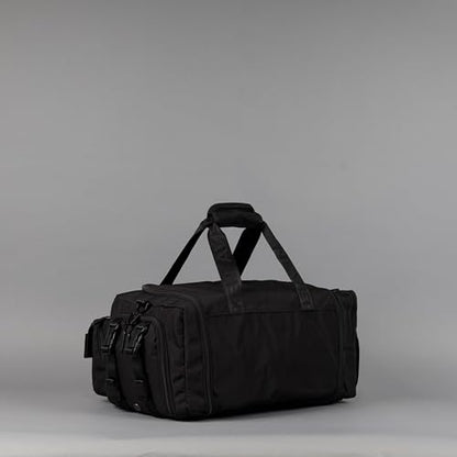 WOLFpak 30L Perfect Duffle Bag (Nightshade) Tactical Gym Bag Hardshell Base 1000D Waterproof Travel Carry On with Shoe Compartment, Dual Cup Holders, Laptop Sleeve & Molle Straps - color: Nightshade