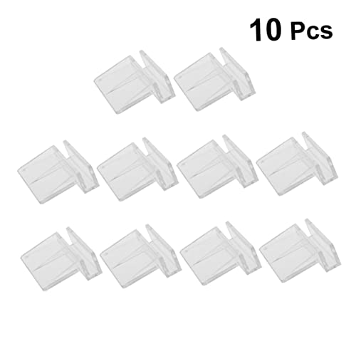 Happyyami 10pcs Acrylic Fish Tank Cover Holder Bracket for Support Practical Aquarium Rack for Fish Tank and Stability