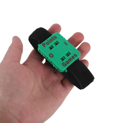 Competitive Match Score Keeper Wristband, Portable Game Stroke Counter for Team Sports, Cricket, Table Tennis, Recreational Use Green