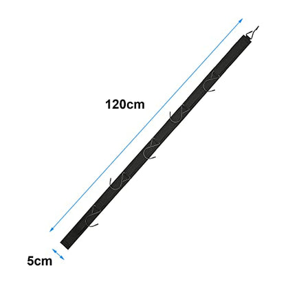 Hockey Hanger Portable Hanging Dryig Rack Hockey Gifts for Home and Outdoor Using in Ice Hockey Skating Football Camping Fishing 5 Hooks (Black) - color: Black